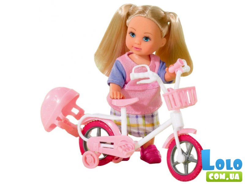 Кукла Эви на велосипеде, Simba (в ассортименте)