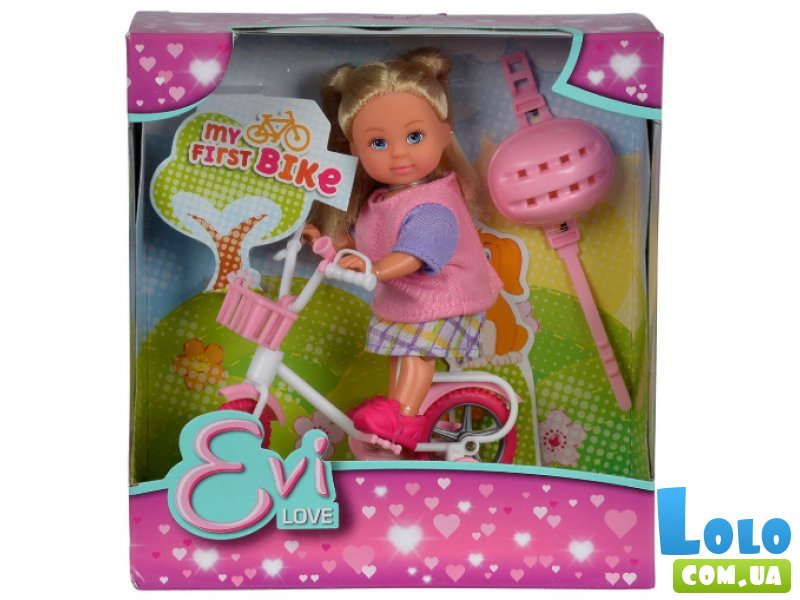 Кукла Эви на велосипеде, Simba (в ассортименте)